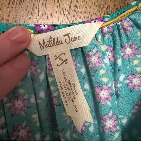 Matilda Jane Age of Aquarius Brilliant Daydream Smocked Midi Dress S Milkmaid - Picture 4 of 8